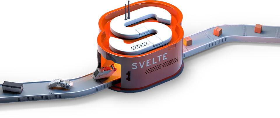 O compilador da Svelte empacotando o código do nosso componente